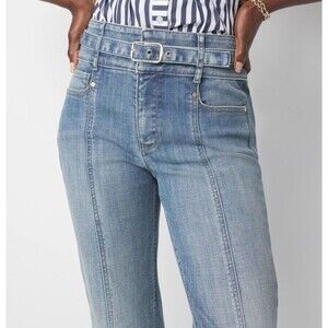 White House Black Market Jeans Women’s 6R Extra High Rise EDR Blue Denim New